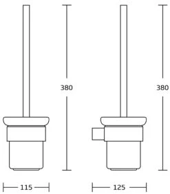 Mexen Adox Szczotka Toaletowa, Złota - 7018250-50
