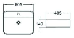 Mexen Alba Umywalka Nablatowa 50 X 40 Cm, Biała - 21955000