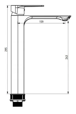 Mexen Alexa DS40 Zestaw Wannowy, Chrom - 71213DS40-00