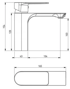 Mexen Alexa R62 Zestaw Wannowy, Chrom - 71213R62-00