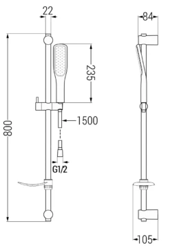 Mexen Alfa DF49 Zestaw Prysznicowy, Czarny/złoty - 745714DF49-75 -123Łazienka Sklep mexen alfa df49 zestaw prysznicowy czarnyzloty 745714df49 75
