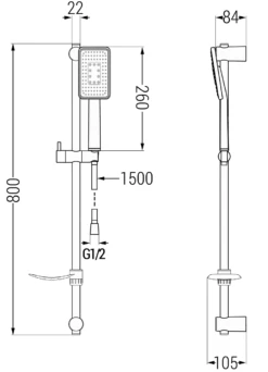 Mexen Alfa DF54 Zestaw Prysznicowy, Biały/chrom - 745714DF54-02 5 Mexen Alfa DF54 Zestaw Prysznicowy, Biały/chrom - 745714DF54-02 -123Łazienka Sklep mexen alfa df54 zestaw prysznicowy bialychrom 745714df54 02