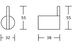 Mexen Aron Haczyk Na Ręcznik, Czarny/różowe Złoto- 7088135-67