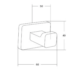 Mexen Asis Haczyk Na Ręcznik, Czarny - 7017635-70