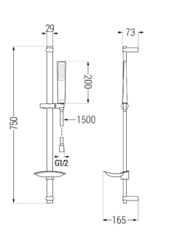 Mexen Axel DB72 Zestaw Wannowy, Chrom - 73813DB72-00 -123Łazienka Sklep mexen axel db72 zestaw wannowy chrom 73813db72 00 2