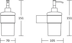 Mexen Base Dozownik Do Mydła, Chrom - 70882388-00