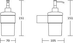 Mexen Base Dozownik Do Mydła, Czarny - 70882388-70