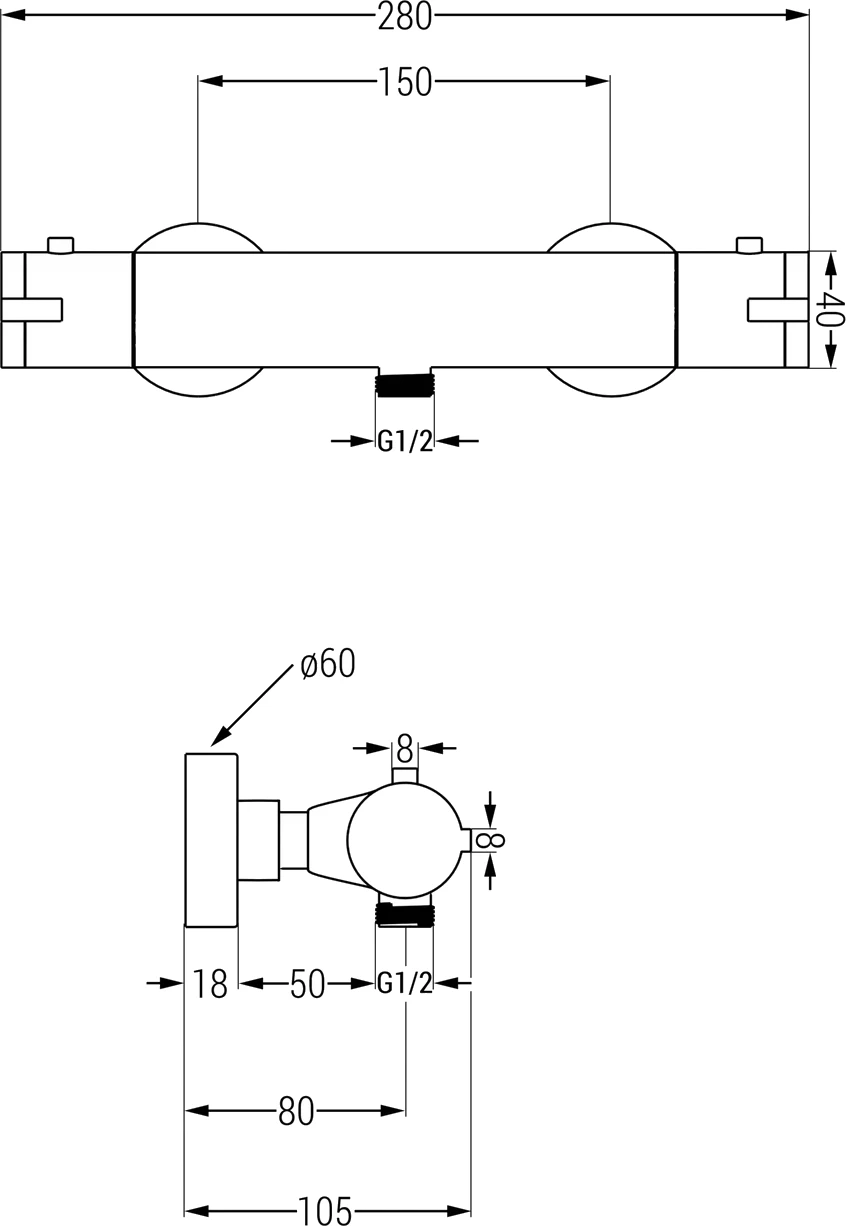 Mexen Carl Zestaw Prysznicowy Natynkowy Z Deszczownicą I Baterią Prysznicową Termostatyczną Kai, Chrom - 77100240-00 1 Mexen Carl Zestaw Prysznicowy Natynkowy Z Deszczownicą I Baterią Prysznicową Termostatyczną Kai, Chrom - 77100240-00