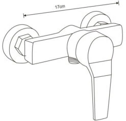 Mexen Caro DF72 Bateria Prysznicowa Z Zestawem Prysznicowym, Czarna - 74664DF72-70