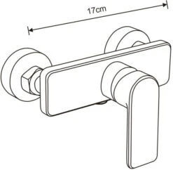 Mexen Cetus Bateria Prysznicowa, Chrom - 744340-00