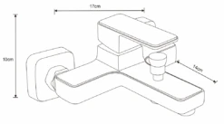 Mexen Cetus R45 Bateria Wannowa Z Zestawem Prysznicowym, Chrom - 74433R45-00