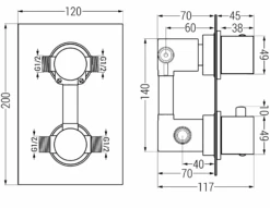 Mexen Cube DR02 Zestaw Prysznicowy Podtynkowy Z Deszczownica 30 Cm, Czarny - 77502DR0230-70 -123Łazienka Sklep mexen cube dr02 zestaw prysznicowy podtynkowy czarny 77502dr02 70 3