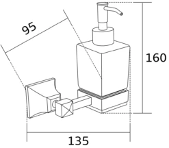 Mexen Dalia Dozownik Do Mydła, Złoty - 70173388-50