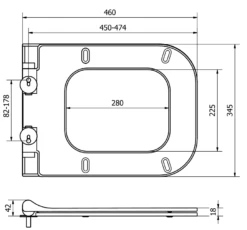 Mexen Deska Wolnoopadająca Slim, Duroplast, Biała - 39070100