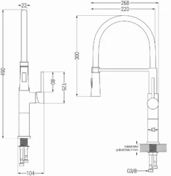 Mexen Dina Bateria Kuchenna, Czarna - 672701-70
