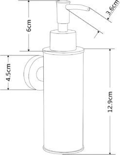 Mexen Dozownik Do Mydła, Czarny - 70622-70
