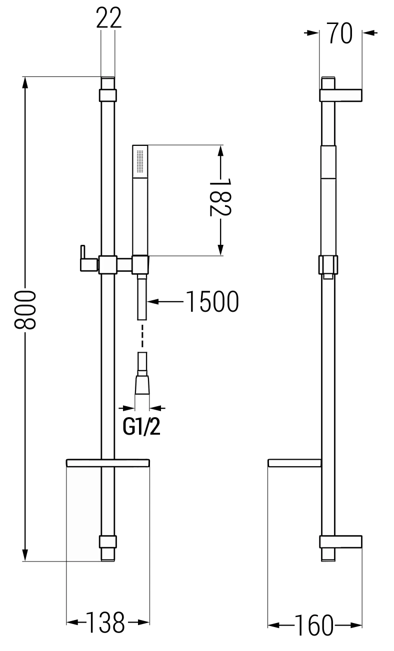 Mexen DQ70 Zestaw Prysznicowy Suwany, Złoty - 785704581-50 1 Mexen DQ70 Zestaw Prysznicowy Suwany, Złoty - 785704581-50