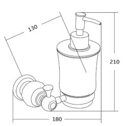Mexen Estela Dozownik Do Mydła, Różowe Złoto - 7011540-60