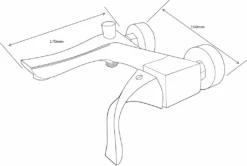 Mexen Estrella Bateria Wannowa, Czarna - 72330-70