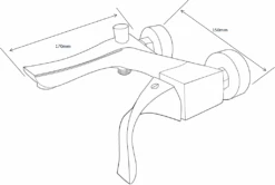 Mexen Estrella Bateria Wannowa, Złota - 72330-50