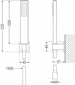 Mexen Estrella R02 Zestaw Wannowy, Złoty - 72303R02-50