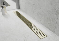 Mexen Flat 360° M08 Odpływ Liniowy Obrotowy 90 Cm, Złoty - 1525090-40