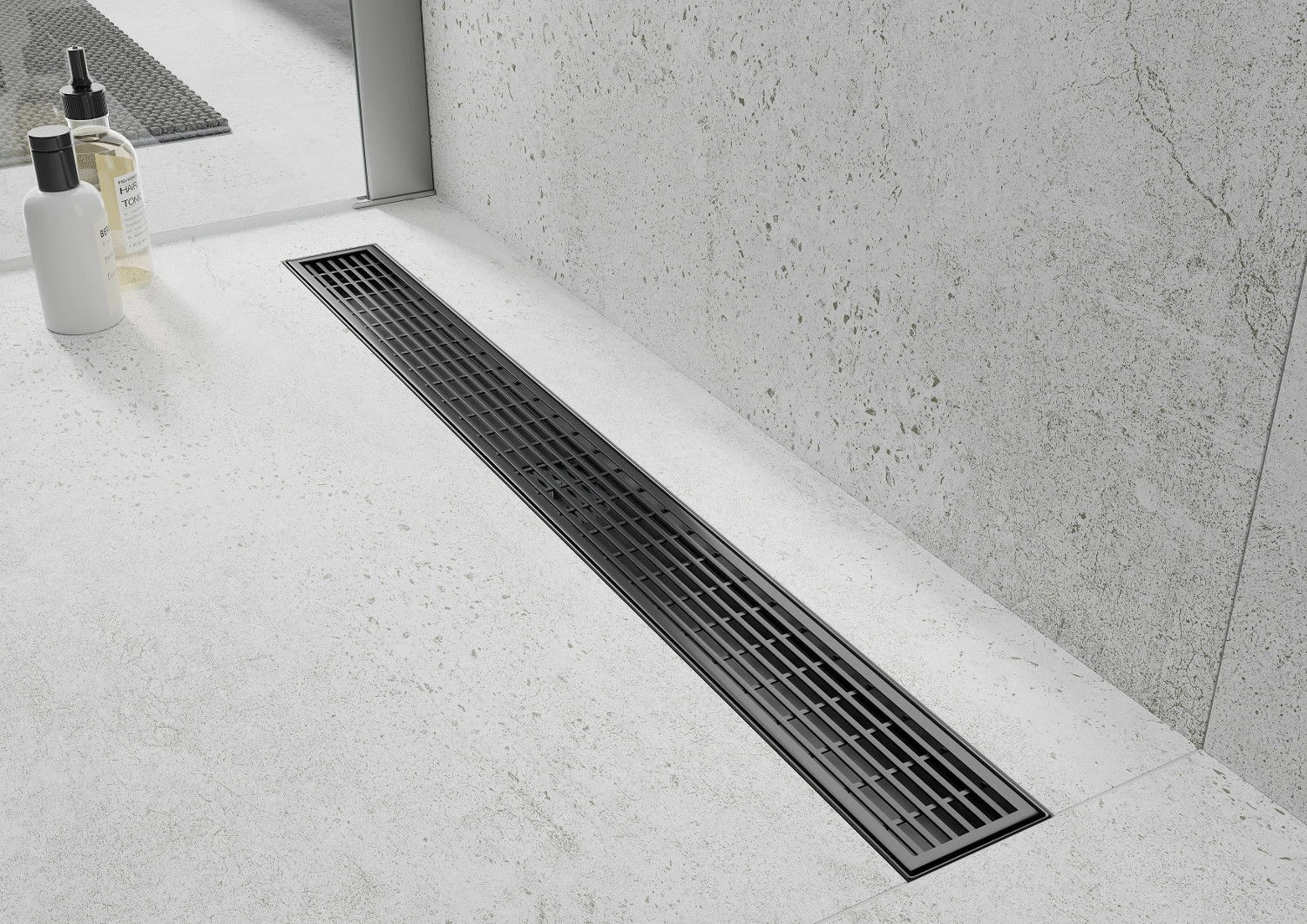 Mexen Flat 360° M33 Odpływ Liniowy Obrotowy 70 Cm, Czarny - 1733070-40 1 Mexen Flat 360° M33 Odpływ Liniowy Obrotowy 70 Cm, Czarny - 1733070-40