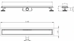 Mexen Flat M13 Odpływ Liniowy 2w1 120 Cm, Czarny - 1710120 -123Łazienka Sklep mexen flat m13 odplyw liniowy 2w1 120 cm czarny 1710120 3