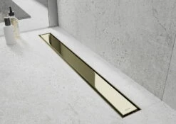 Mexen Flat M13 Odpływ Liniowy 2w1 90 Cm, Złoty - 1510090-15