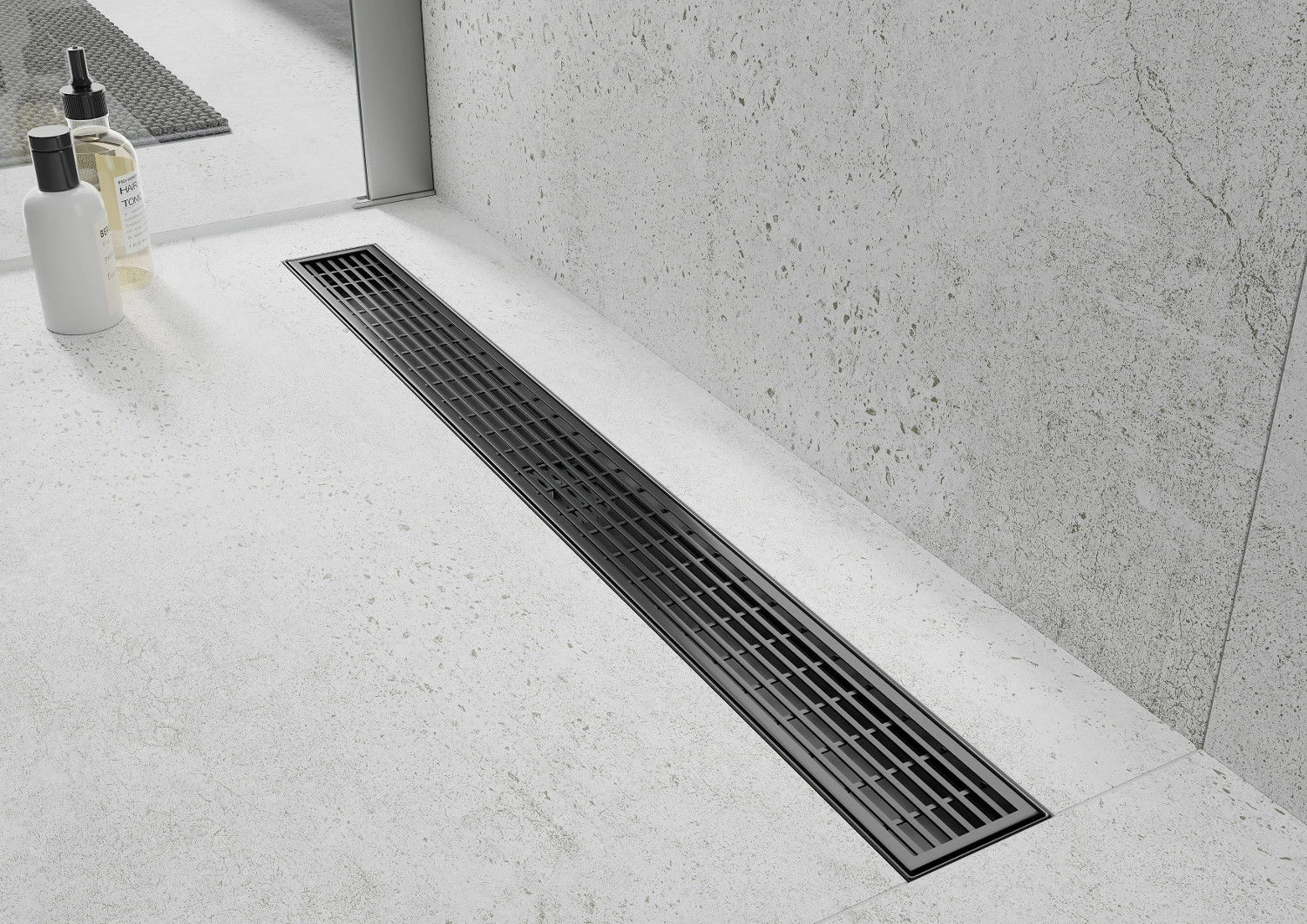 Mexen Flat M33 Odpływ Liniowy 80 Cm, Czarny - 1733080-15 1 Mexen Flat M33 Odpływ Liniowy 80 Cm, Czarny - 1733080-15