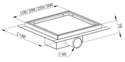 Mexen Flat Wpust Podłogowy Kwadratowy 15 X 15 Cm, Złoty - 1510015 5 Mexen Flat Wpust Podłogowy Kwadratowy 15 X 15 Cm, Złoty - 1510015 - obrazek 5