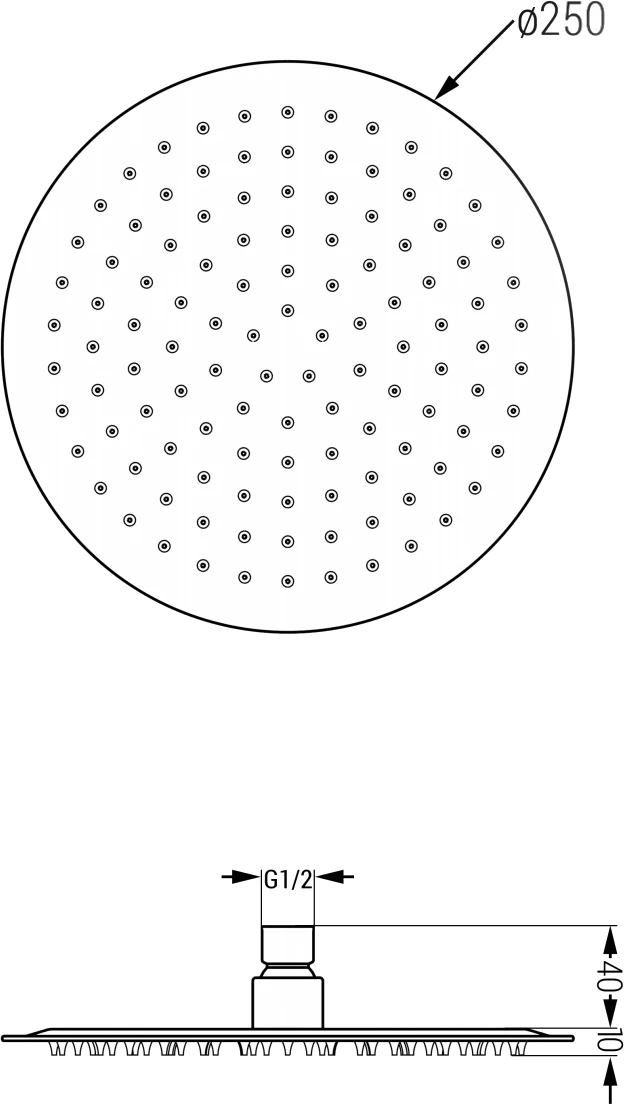 Mexen Kai DR70 Zestaw Wannowo-prysznicowy Podtynkowy Z Deszczownicą 25 Cm, Złoty - 77602DR70251-50 2 Mexen Kai DR70 Zestaw Wannowo-prysznicowy Podtynkowy Z Deszczownicą 25 Cm, Złoty - 77602DR70251-50 - obrazek 2