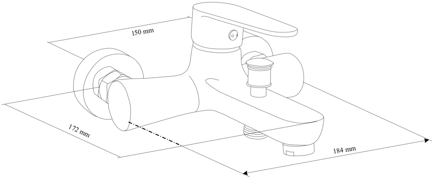 Mexen Kama DF05 Zestaw Wannowy, Chrom - 72503DF05-00 2 Mexen Kama DF05 Zestaw Wannowy, Chrom - 72503DF05-00 - obrazek 2