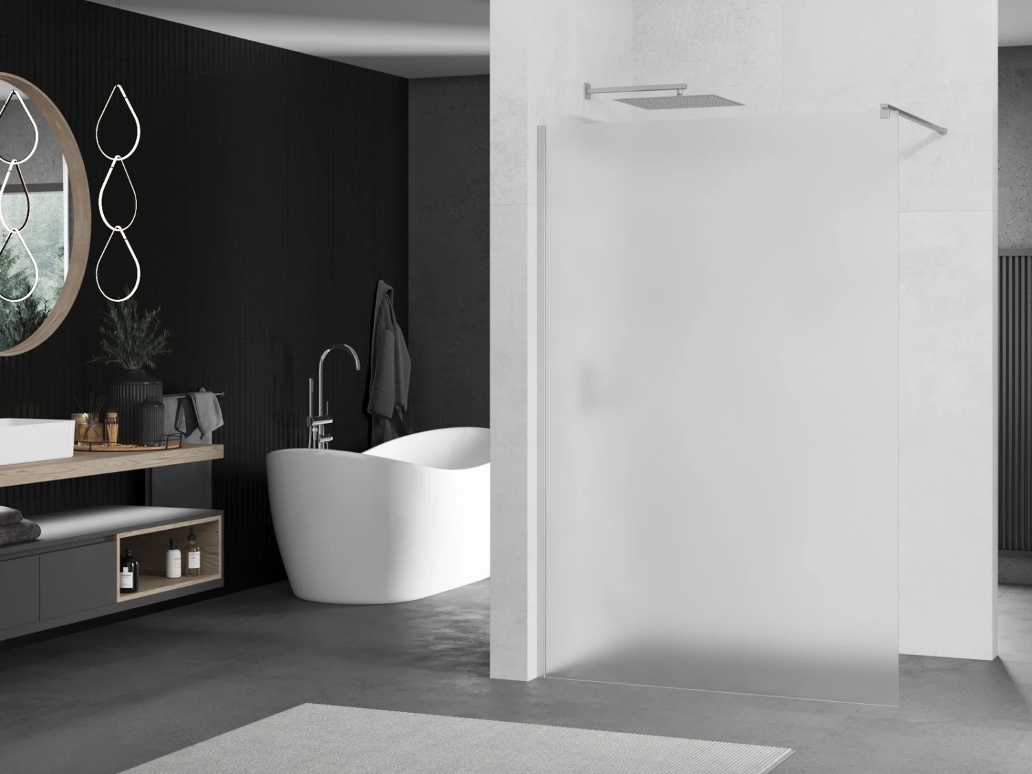 Mexen Kioto ścianka Prysznicowa 140 X 200 Cm, Szron 8 Mm, Chrom - 800-140-101-01-30 1 Mexen Kioto ścianka Prysznicowa 140 X 200 Cm, Szron 8 Mm, Chrom - 800-140-101-01-30