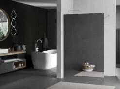 Mexen Kioto ścianka Prysznicowa 80 X 200 Cm, Lustro 8 Mm, Biała - 800-080-101-20-50