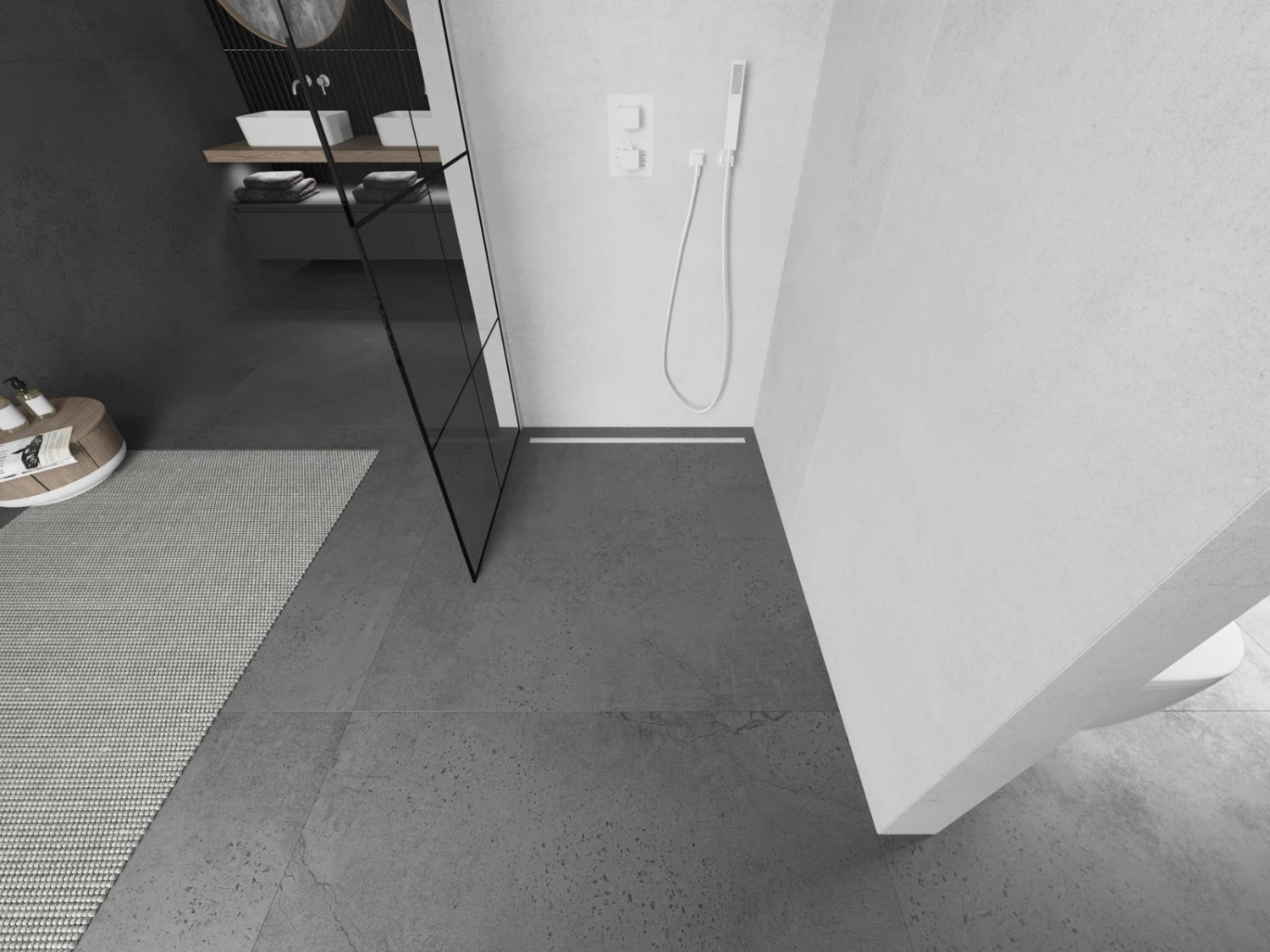 Mexen Kioto ścianka Prysznicowa 90 X 200 Cm, Transparent/czarny Wzór 8 Mm, Biała - 800-090-101-20-77 2 Mexen Kioto ścianka Prysznicowa 90 X 200 Cm, Transparent/czarny Wzór 8 Mm, Biała - 800-090-101-20-77 - obrazek 2