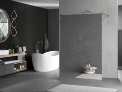 Mexen Kioto ścianka Prysznicowa Wolnostojąca 110 X 200 Cm, Lustro, Chrom - 800-110-002-01-50