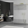 Mexen Kioto ścianka Prysznicowa Wolnostojąca 110 X 200 Cm, Transparent/szron 8 Mm, Złota - 800-110-002-50-35