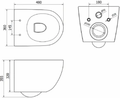 Mexen Lena Miska Wc Rimless, Biała - 3322XX00 -123Łazienka Sklep mexen lena miska wc rimless biala 3322xx00