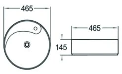 Mexen Lila Umywalka Nablatowa 46 X 46 Cm, Biała - 21824600
