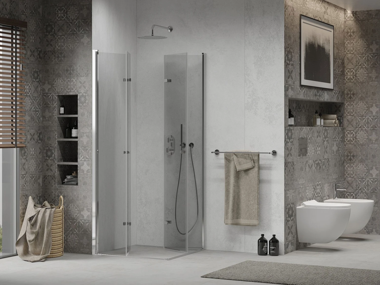 Mexen Lima Duo Kabina Prysznicowa Składana 70 X 70 Cm, Transparent, Chrom - 856-070-070-02-00 2 Mexen Lima Duo Kabina Prysznicowa Składana 70 X 70 Cm, Transparent, Chrom - 856-070-070-02-00 - obrazek 2