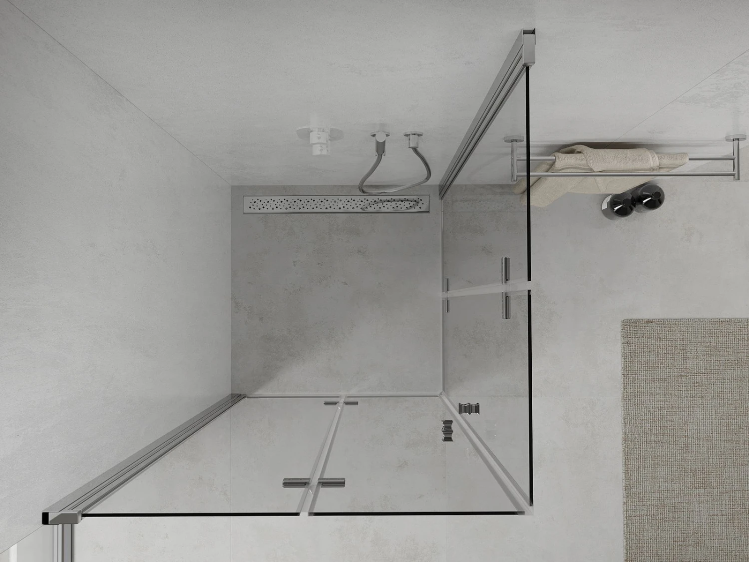 Mexen Lima Duo Kabina Prysznicowa Składana 70 X 70 Cm, Transparent, Chrom - 856-070-070-02-00 7 Mexen Lima Duo Kabina Prysznicowa Składana 70 X 70 Cm, Transparent, Chrom - 856-070-070-02-00 - obrazek 7