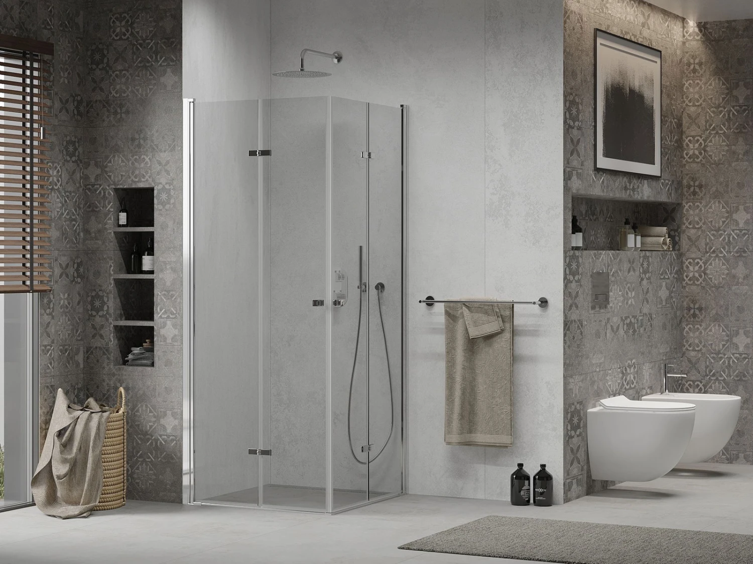 Mexen Lima Duo Kabina Prysznicowa Składana 70 X 70 Cm, Transparent, Chrom - 856-070-070-02-00 1 Mexen Lima Duo Kabina Prysznicowa Składana 70 X 70 Cm, Transparent, Chrom - 856-070-070-02-00