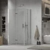 Mexen Lima Duo Kabina Prysznicowa Składana 90 X 80 Cm, Transparent, Chrom - 856-090-080-02-00