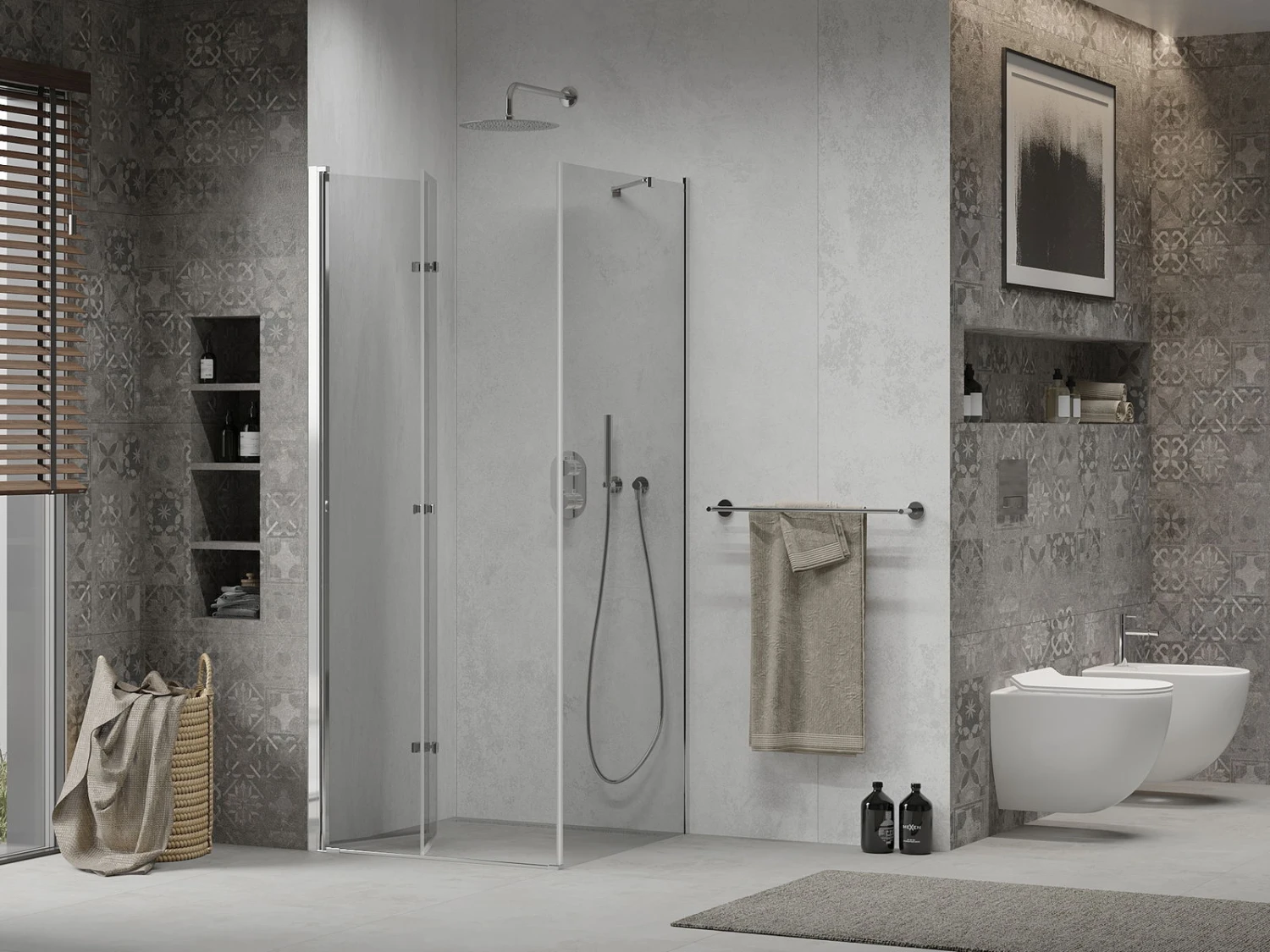 Mexen Lima Kabina Prysznicowa Składana 100 X 100 Cm, Transparent, Chrom - 856-100-100-01-00 2 Mexen Lima Kabina Prysznicowa Składana 100 X 100 Cm, Transparent, Chrom - 856-100-100-01-00 - obrazek 2