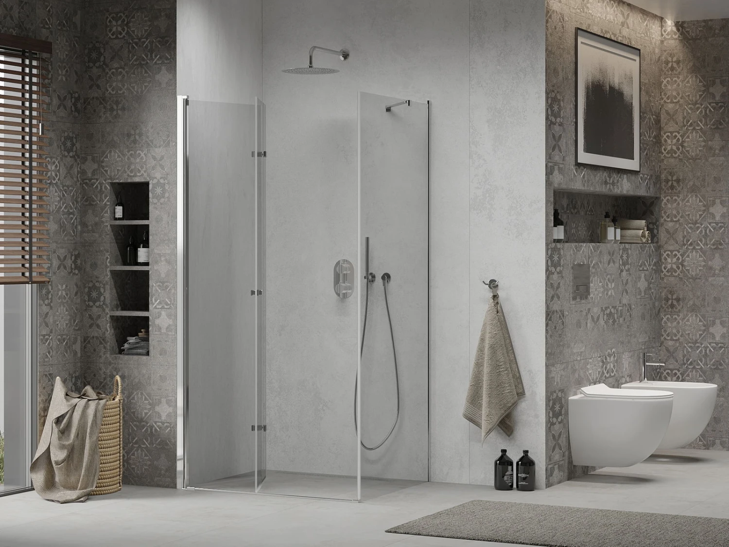 Mexen Lima Kabina Prysznicowa Składana 105 X 80 Cm, Transparent, Chrom - 856-105-080-01-00 2 Mexen Lima Kabina Prysznicowa Składana 105 X 80 Cm, Transparent, Chrom - 856-105-080-01-00 - obrazek 2