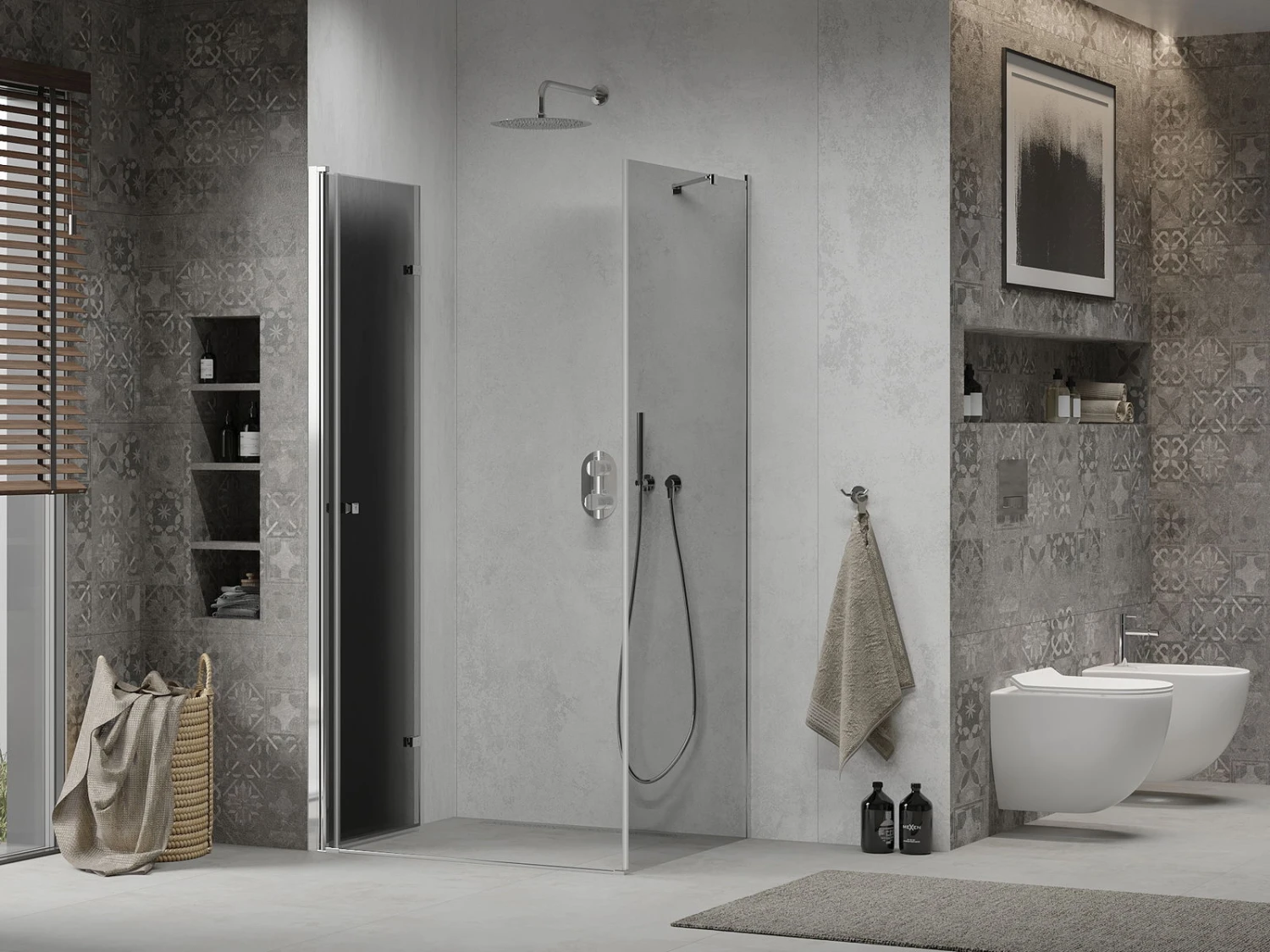 Mexen Lima Kabina Prysznicowa Składana 90 X 120 Cm, Grafit, Chrom - 856-090-120-01-40 3 Mexen Lima Kabina Prysznicowa Składana 90 X 120 Cm, Grafit, Chrom - 856-090-120-01-40 - obrazek 3