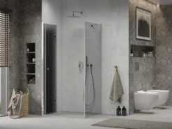 Mexen Lima Kabina Prysznicowa Składana 90 X 80 Cm, Grafit, Chrom - 856-090-080-01-40 -123Łazienka Sklep mexen lima kabina prysznicowa skladana 90 x 80 cm grafit chrom 856 090 080 01 40 2