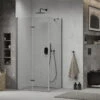 Mexen Lima Kabina Prysznicowa Składana 90 X 80 Cm, Transparent, Czarna - 856-090-080-70-00