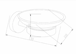 Mexen Loft Mydelniczka, Chrom - 7012639-00